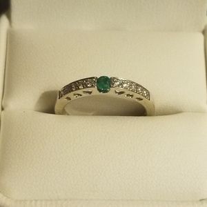 White gold ring